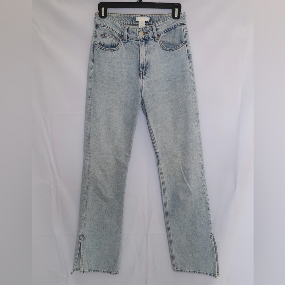 H&M Light Wash Jeans Straight Leg Fit 2